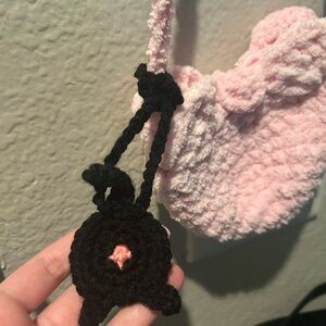 Crochet Cat Butt Bag Charm